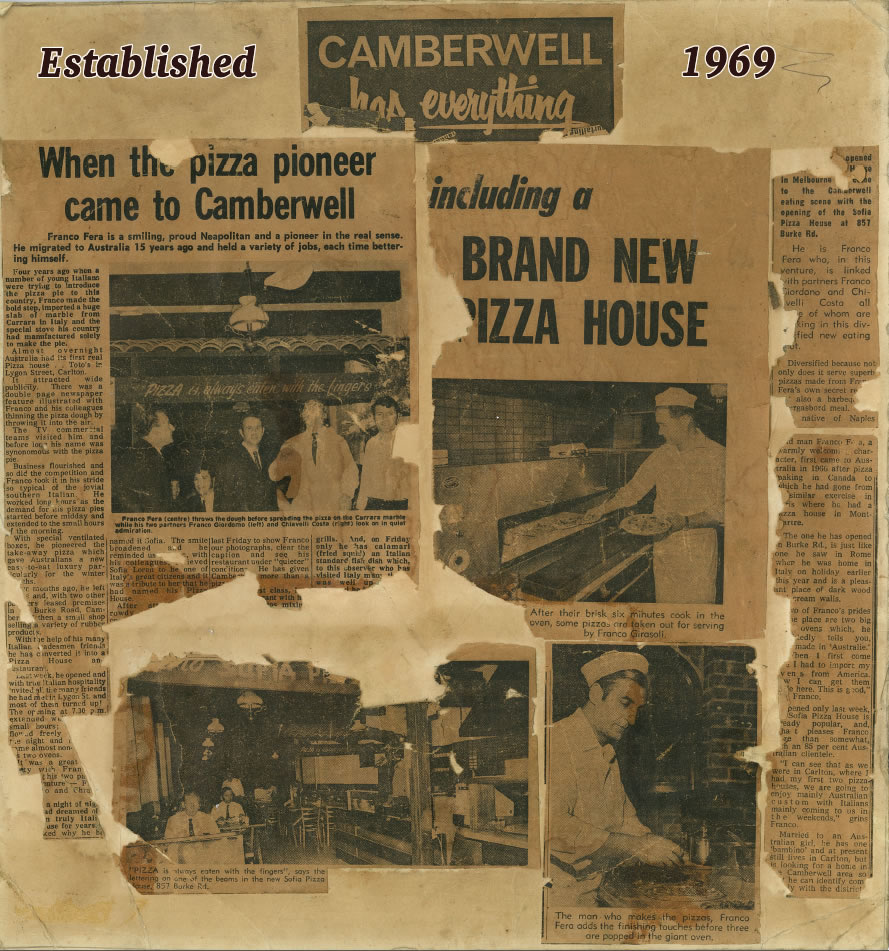 Historic Sofia newspaper montage