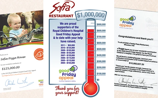Sofia Good Friday Appeal fundraising history