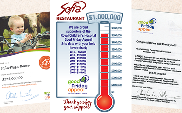 Sofia Good Friday Appeal fundraising